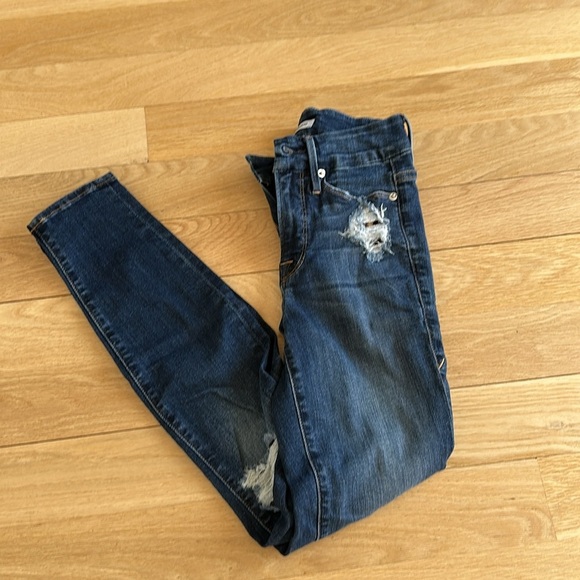 Good American Good Straight Leg Blue Jeans US 4 / 27 - Picture 4 of 4
